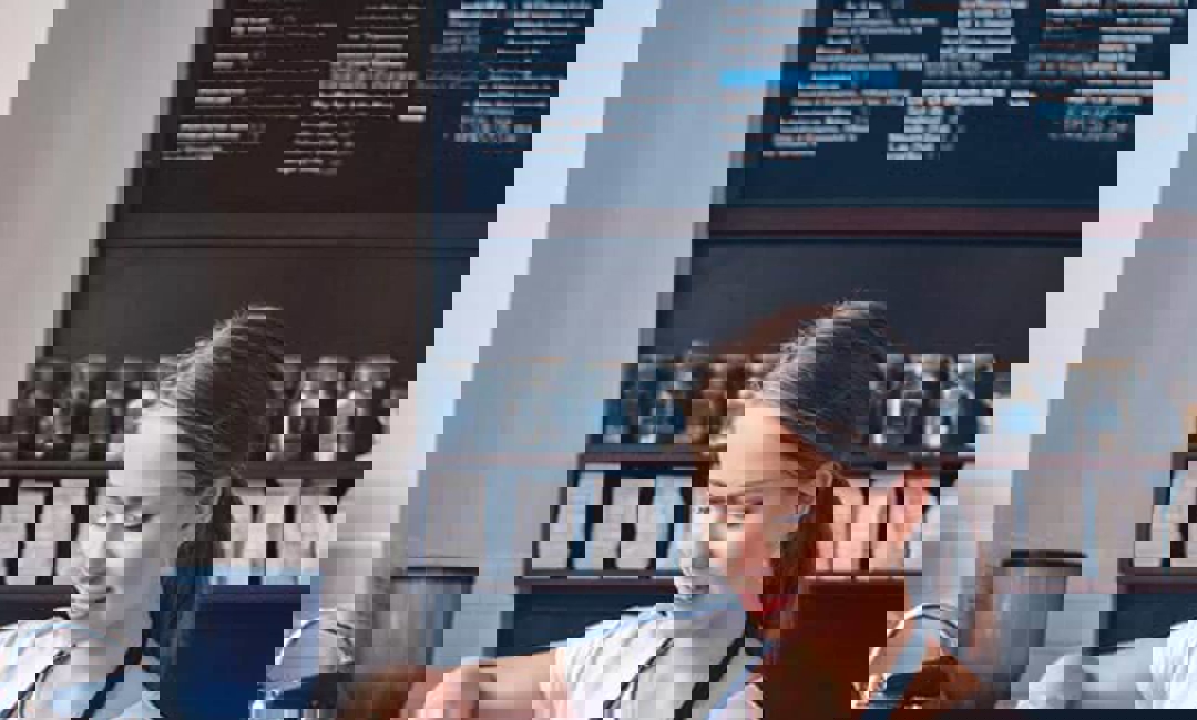 image of barista pouring coffee