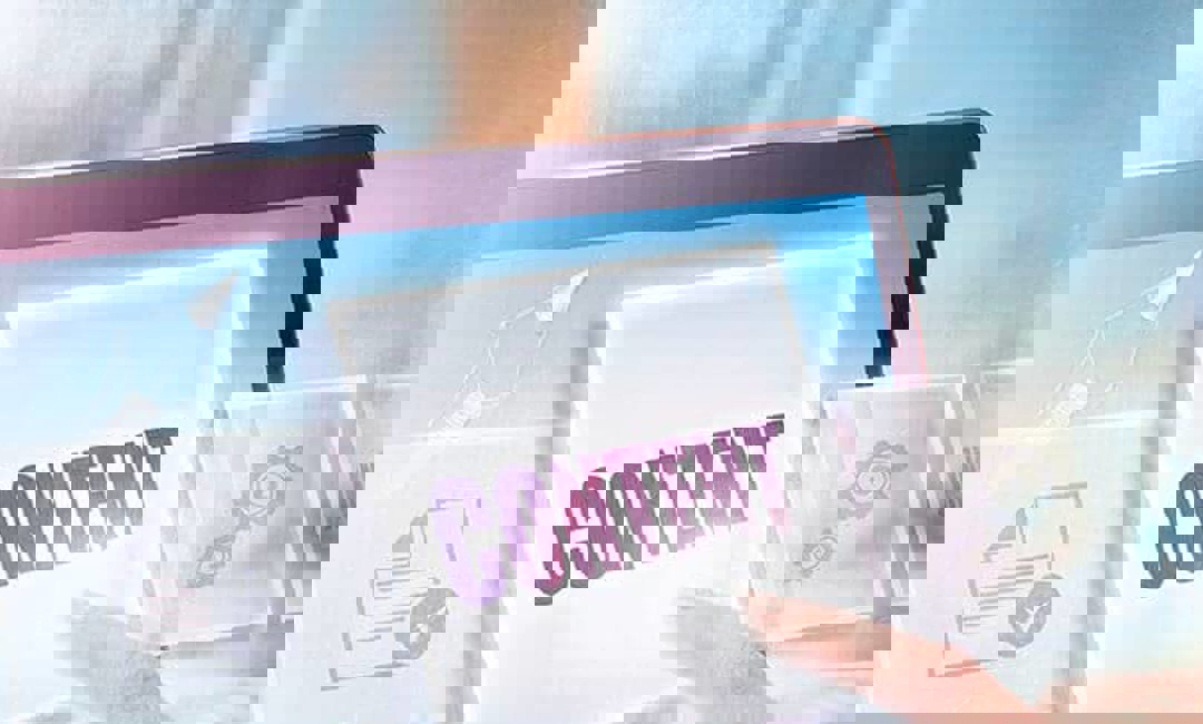 finger pointing at tablet image