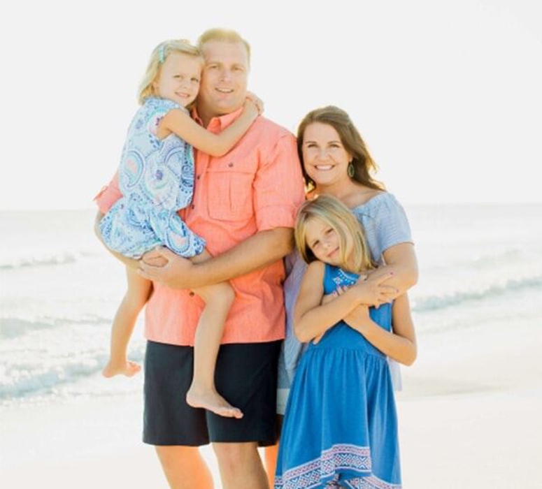 Kelsey Stuart and her family