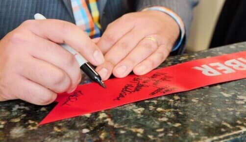 Addison Ribbon Signing 