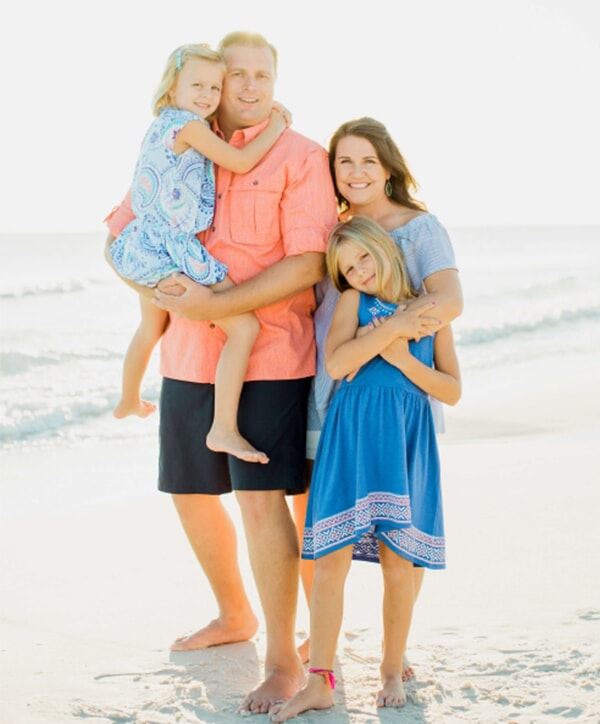 Kelsey Stuart and her family