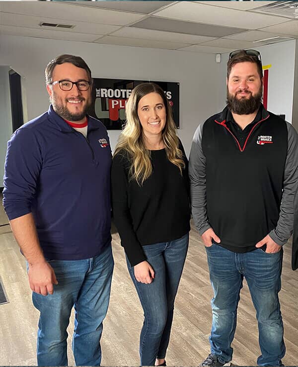 Alex & Kyle with their Marketing Manager, Makenna